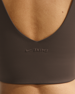 NikeSKIMS Matte Women's V-Neck Long-Line Bra. Nike JP